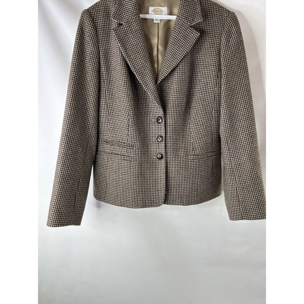 Talbots Wool Houndstooth Three Button Blazer Suit… - image 4